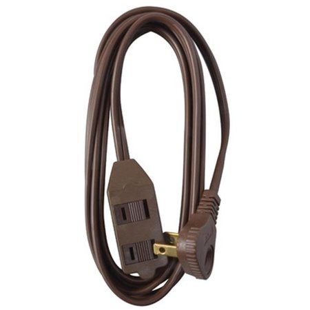 MASTER ELECTRONICS Master Electrician 09407ME 7 ft. Brown Vinyl Low Profile Extension Cord 327166